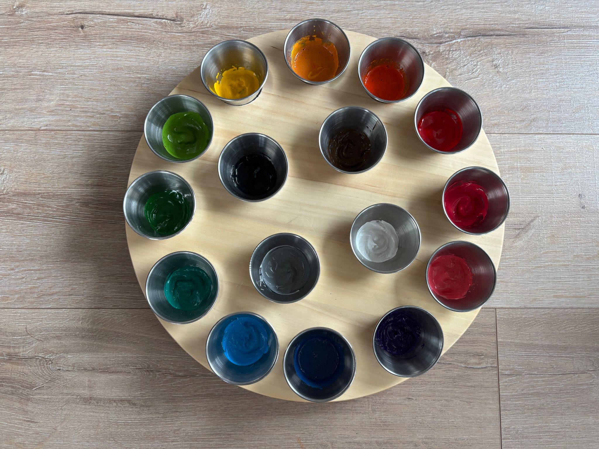 Mesa Paleta - Ruleta Cromática insipirada en Arno Stern
